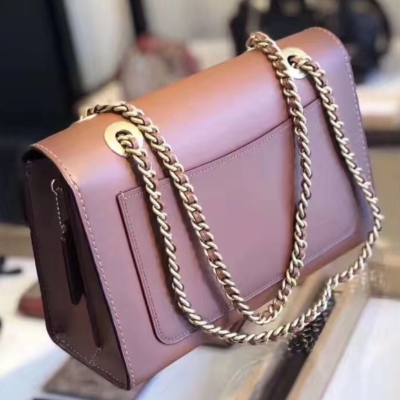 coach parker in colorblock straw/1941 saddle/brass - Picture 2 of 6